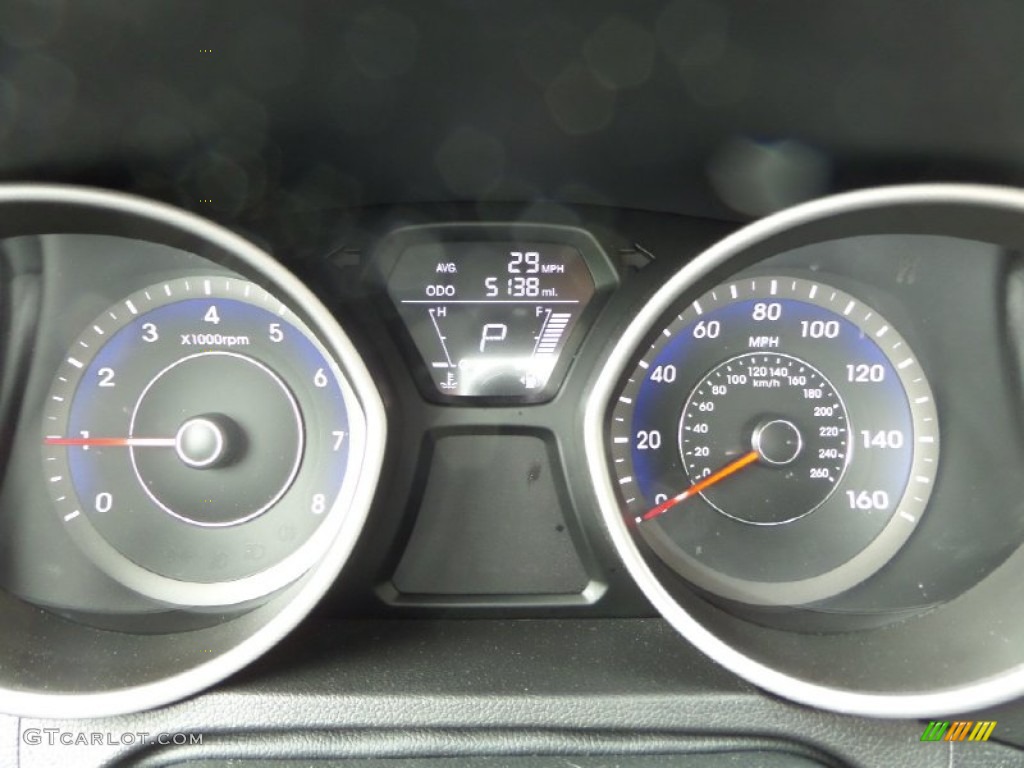 2013 Elantra Coupe GS - Silver / Black photo #16