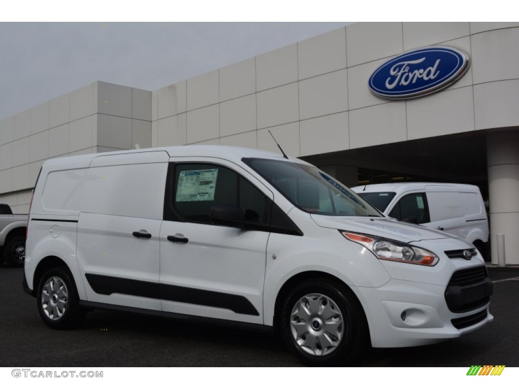 Frozen White 2014 Ford Transit Connect XLT Van Exterior Photo #92656195