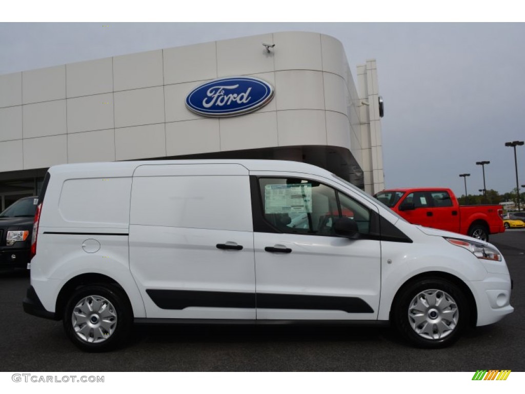Frozen White 2014 Ford Transit Connect XLT Van Exterior Photo #92656219