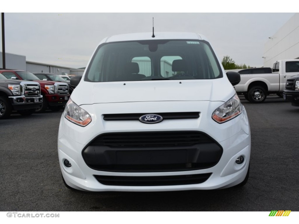 Frozen White 2014 Ford Transit Connect XLT Van Exterior Photo #92656267