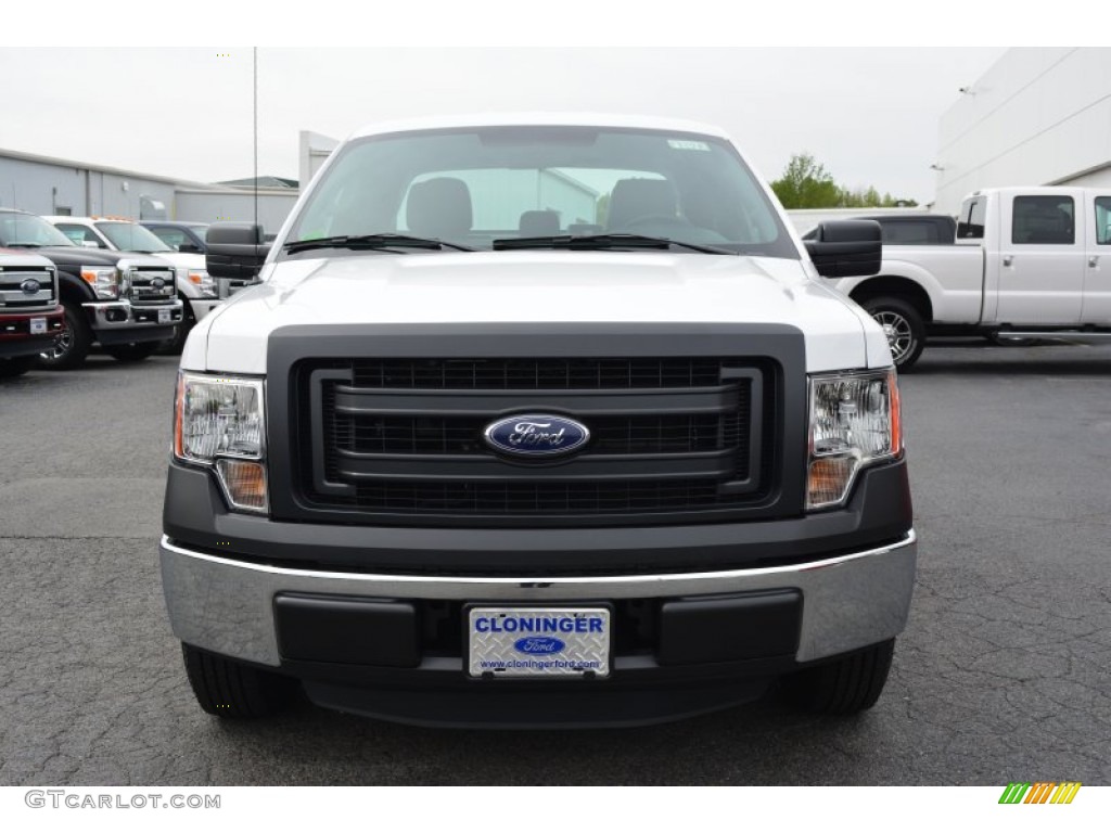 2014 F150 XL SuperCab - Oxford White / Steel Grey photo #4