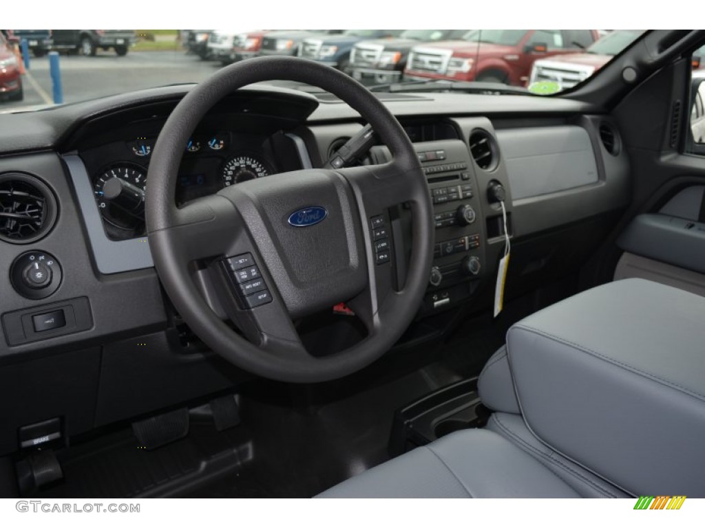 2014 F150 XL SuperCab - Oxford White / Steel Grey photo #7