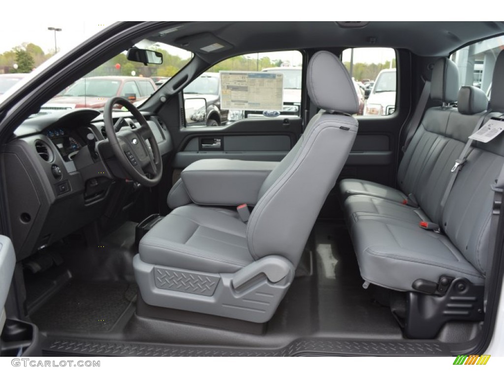 2014 F150 XL SuperCab - Oxford White / Steel Grey photo #8