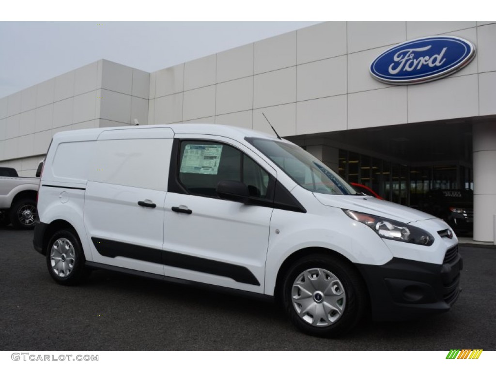 Frozen White 2014 Ford Transit Connect XL Van Exterior Photo #92658955
