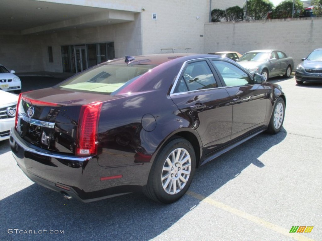 2010 CTS 4 3.0 AWD Sedan - Black Cherry / Cashmere/Cocoa photo #6