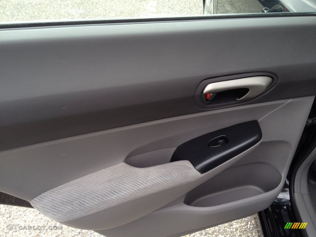 2010 Civic LX Sedan - Crystal Black Pearl / Gray photo #9