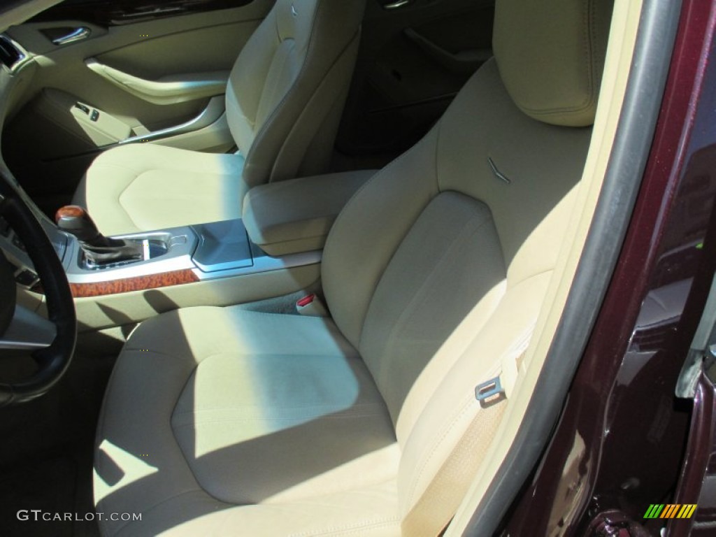 2010 CTS 4 3.0 AWD Sedan - Black Cherry / Cashmere/Cocoa photo #11