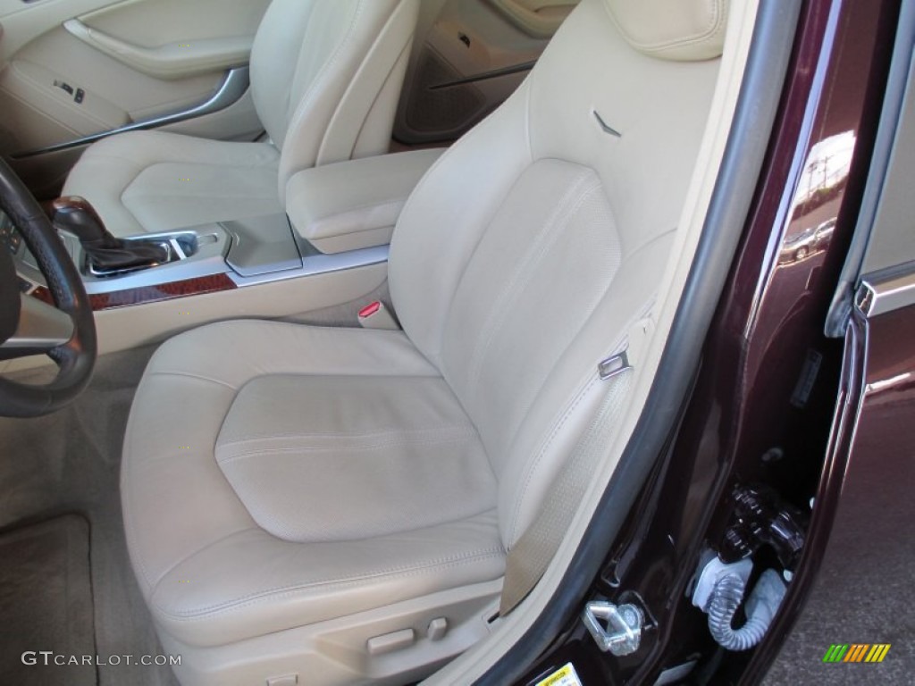 2010 CTS 4 3.0 AWD Sedan - Black Cherry / Cashmere/Cocoa photo #12