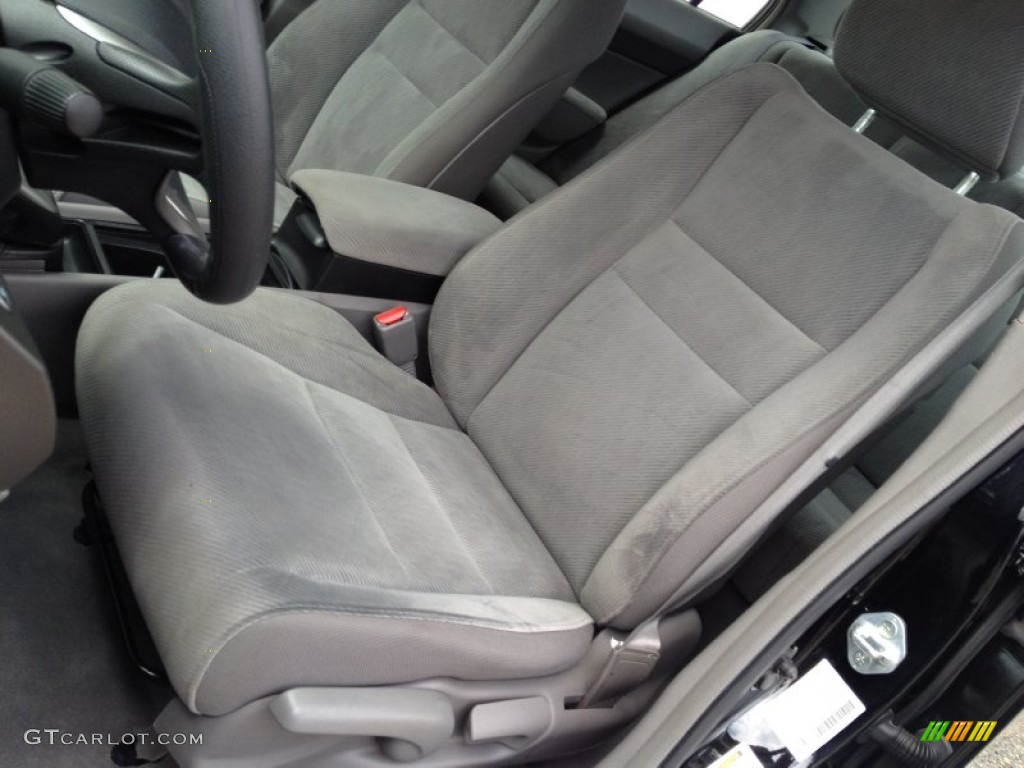 2010 Civic LX Sedan - Crystal Black Pearl / Gray photo #15