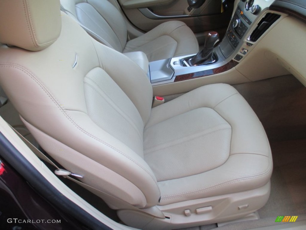 2010 CTS 4 3.0 AWD Sedan - Black Cherry / Cashmere/Cocoa photo #13