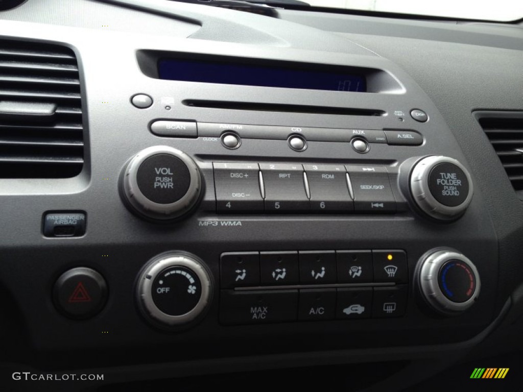 2010 Civic LX Sedan - Crystal Black Pearl / Gray photo #18