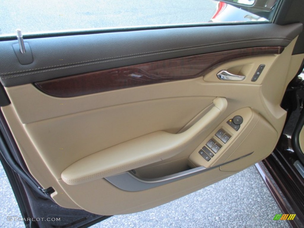 2010 CTS 4 3.0 AWD Sedan - Black Cherry / Cashmere/Cocoa photo #16