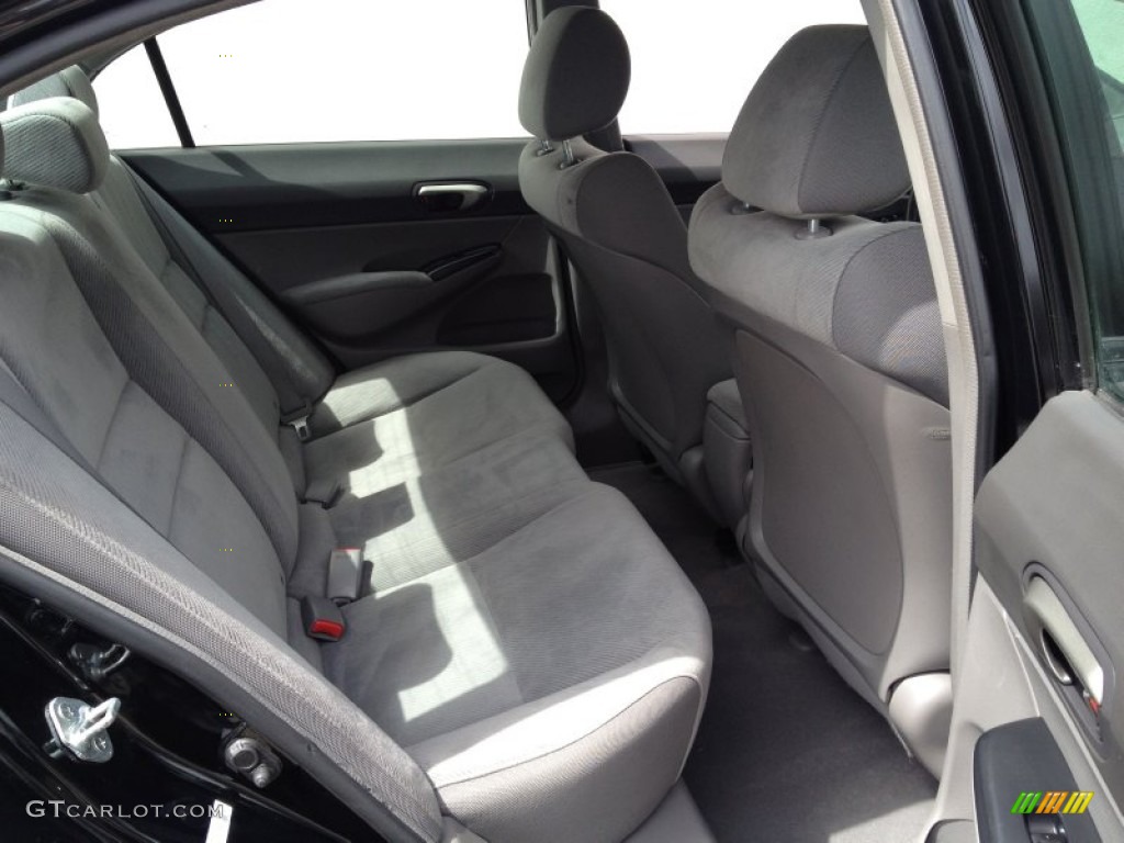 2010 Civic LX Sedan - Crystal Black Pearl / Gray photo #24