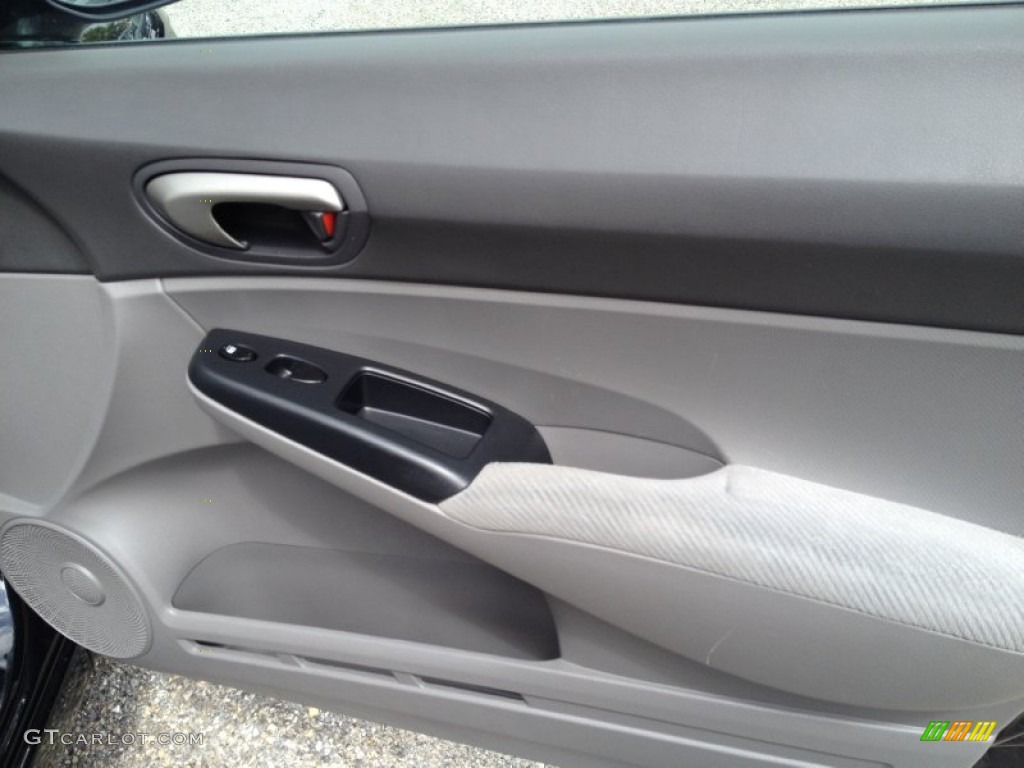 2010 Civic LX Sedan - Crystal Black Pearl / Gray photo #26