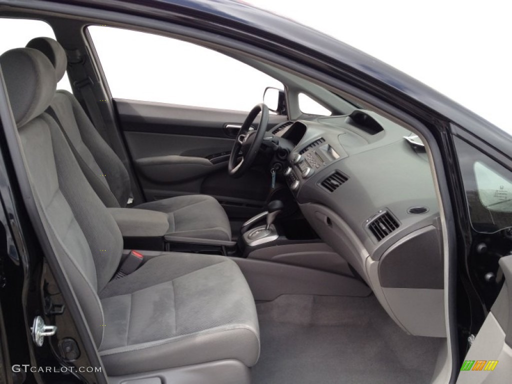 2010 Civic LX Sedan - Crystal Black Pearl / Gray photo #28
