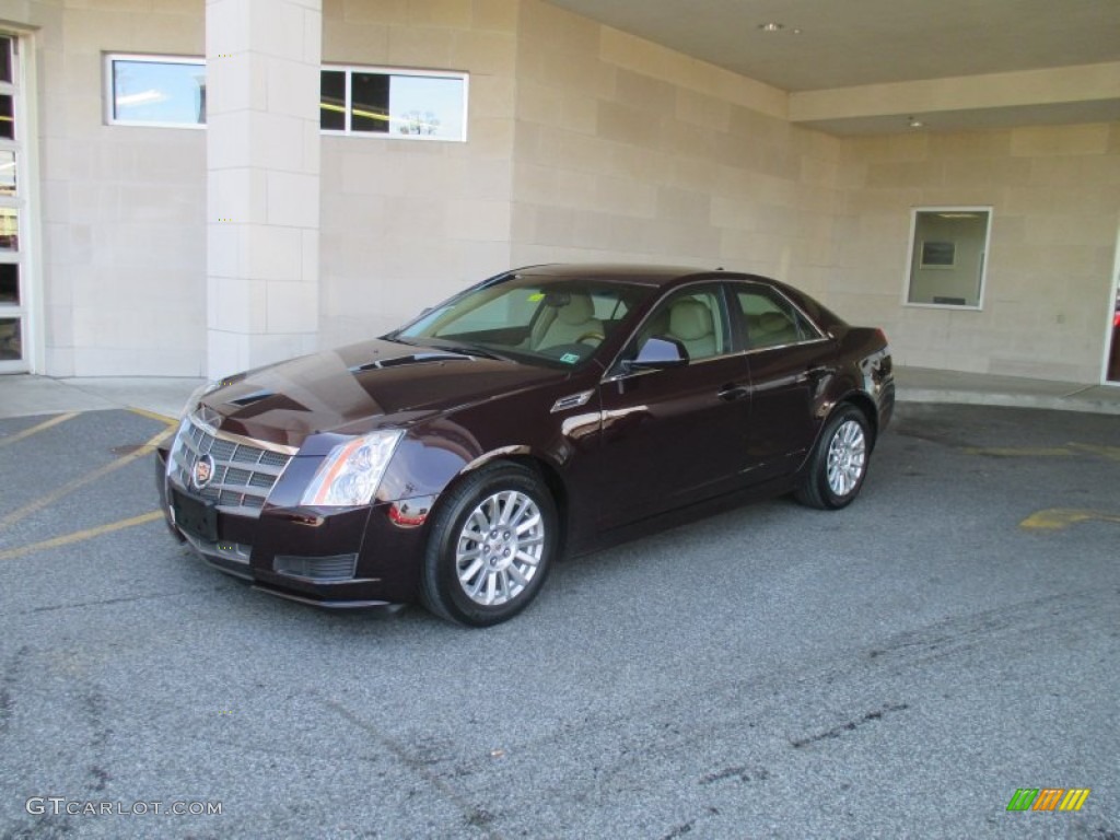2010 CTS 4 3.0 AWD Sedan - Black Cherry / Cashmere/Cocoa photo #38