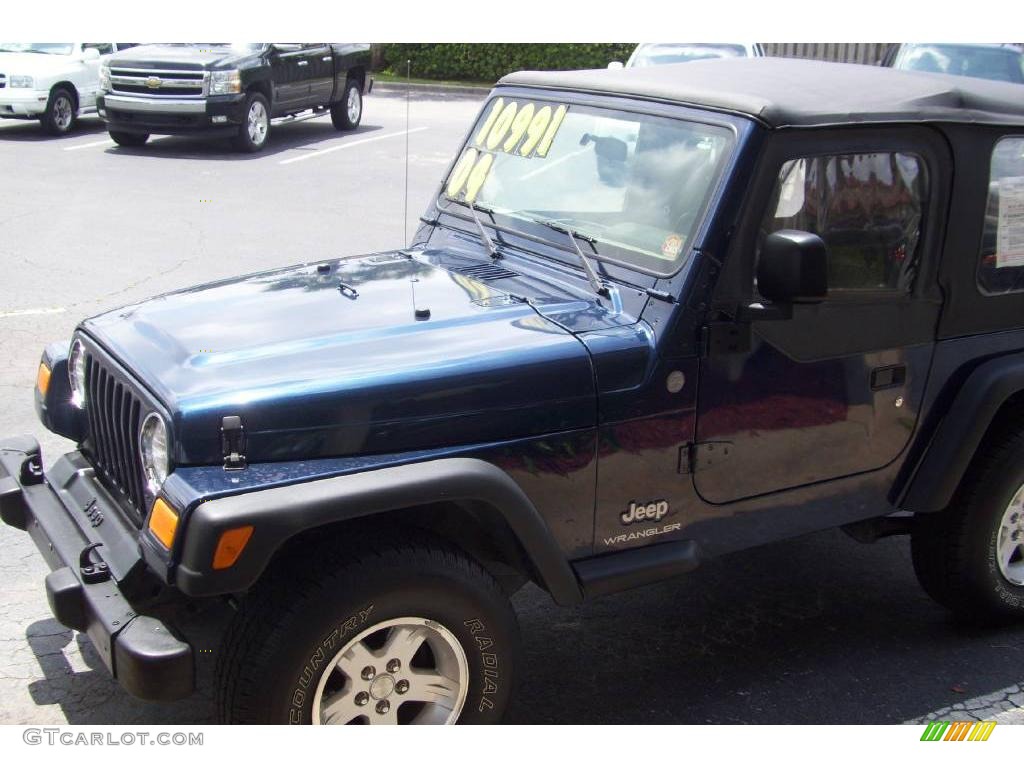 2004 Wrangler SE 4x4 - Patriot Blue Pearl / Khaki photo #4