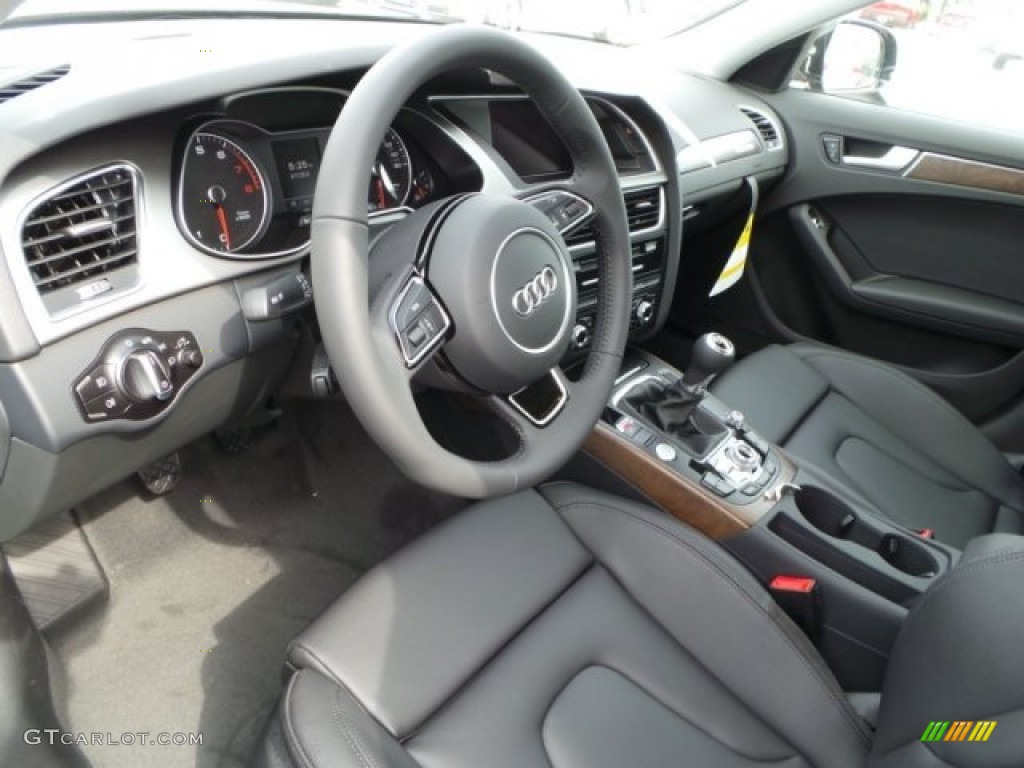 Black Interior 2014 Audi A4 2.0T quattro Sedan Photo #92661505