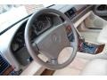 1996 Mercedes-Benz S Parchment Interior Steering Wheel Photo