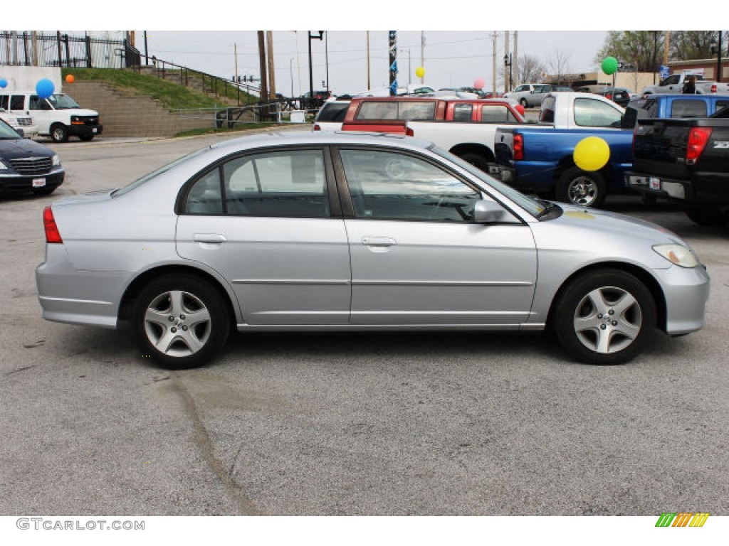 2004 Civic EX Sedan - Satin Silver Metallic / Gray photo #1