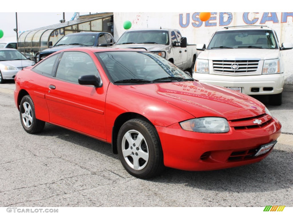 2003 Cavalier LS Coupe - Victory Red / Graphite Gray photo #2