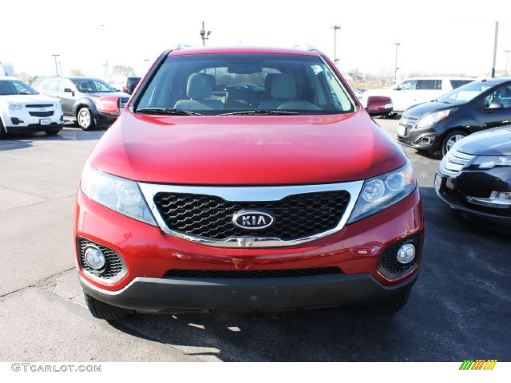 2011 Sorento LX - Spicy Red / Gray photo #8