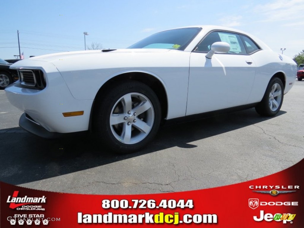 2014 Challenger SXT - Bright White / Dark Slate Gray photo #1