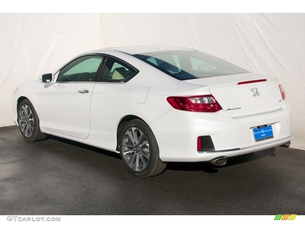 2014 Accord EX-L V6 Coupe - White Orchid Pearl / Ivory photo #5