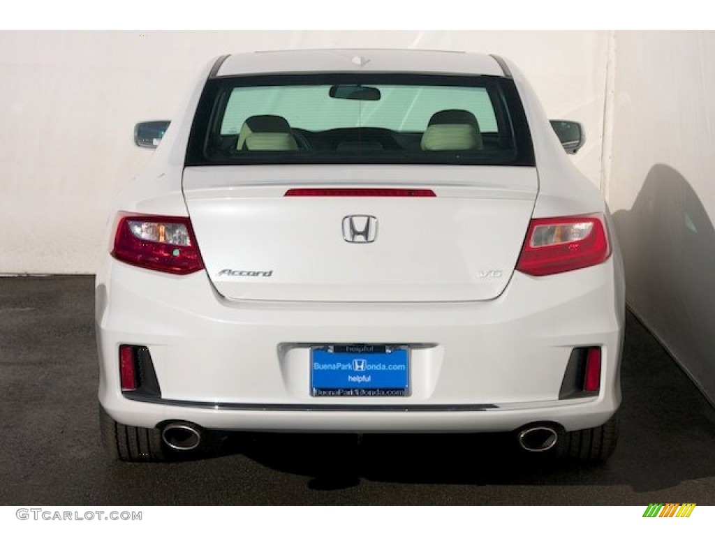 2014 Accord EX-L V6 Coupe - White Orchid Pearl / Ivory photo #6