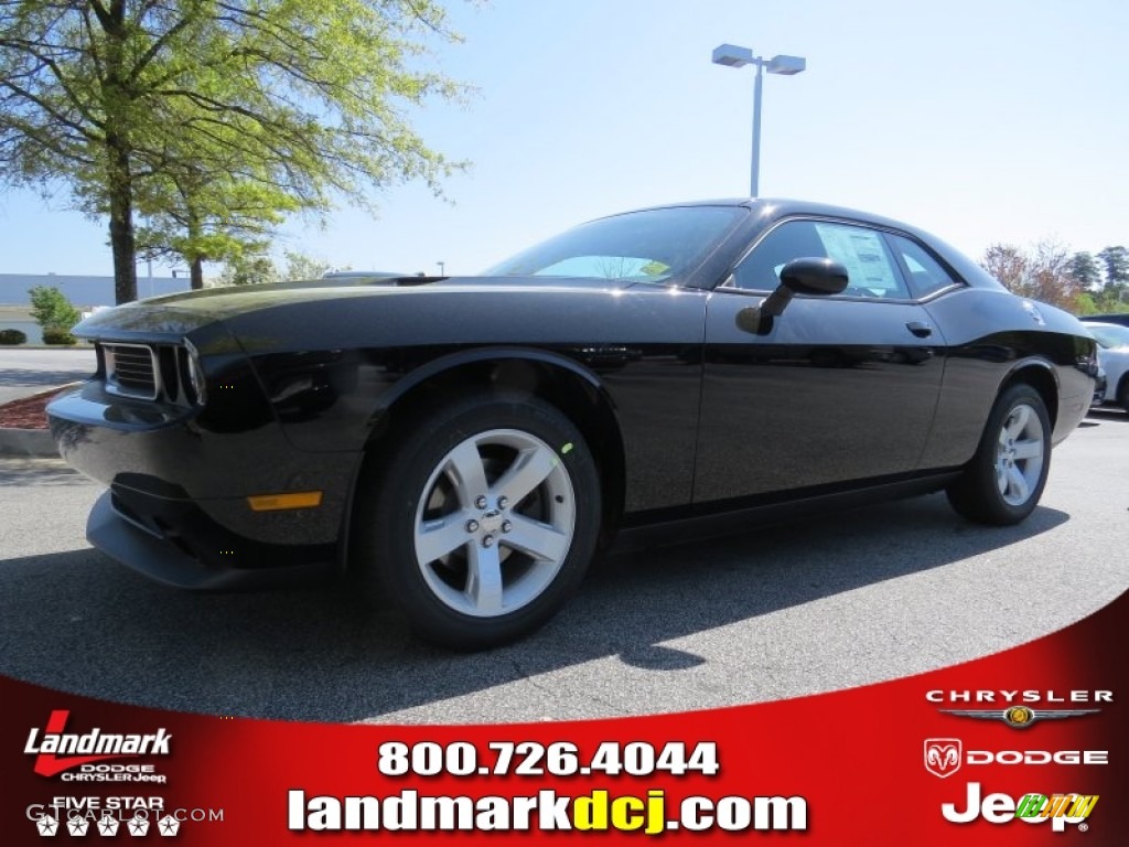 2014 Challenger SXT - Black / Dark Slate Gray photo #1