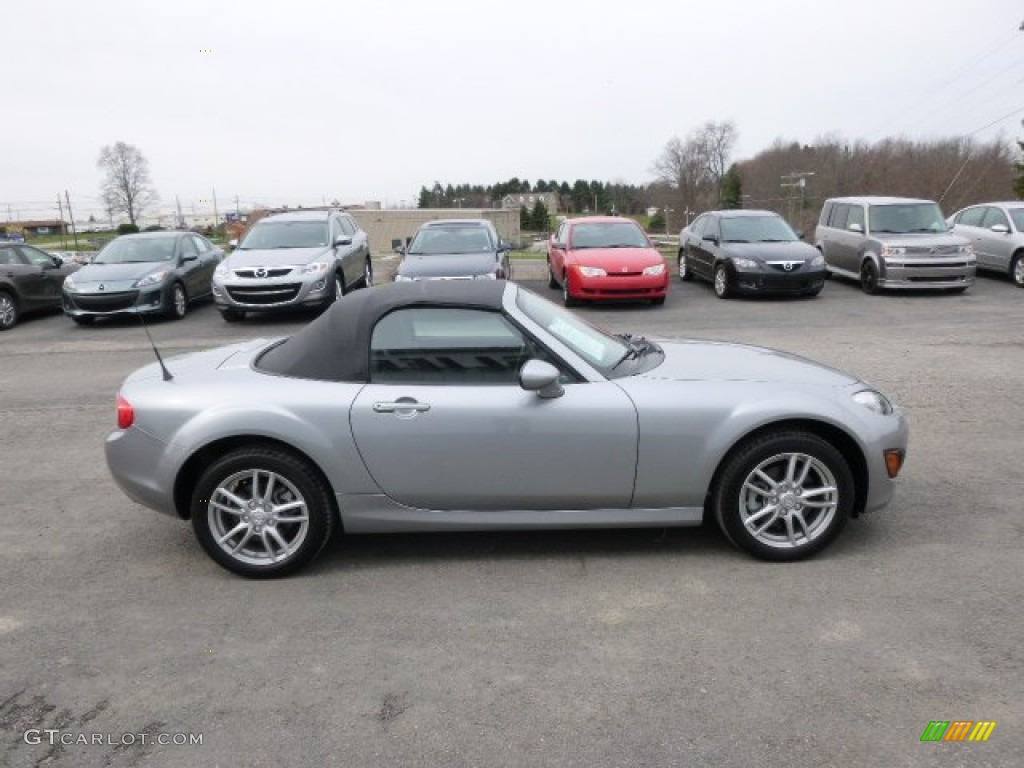 Liquid Silver Metallic 2012 Mazda MX-5 Miata Sport Roadster Exterior Photo #92671585
