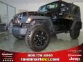 Black 2014 Jeep Wrangler Willys Wheeler 4x4