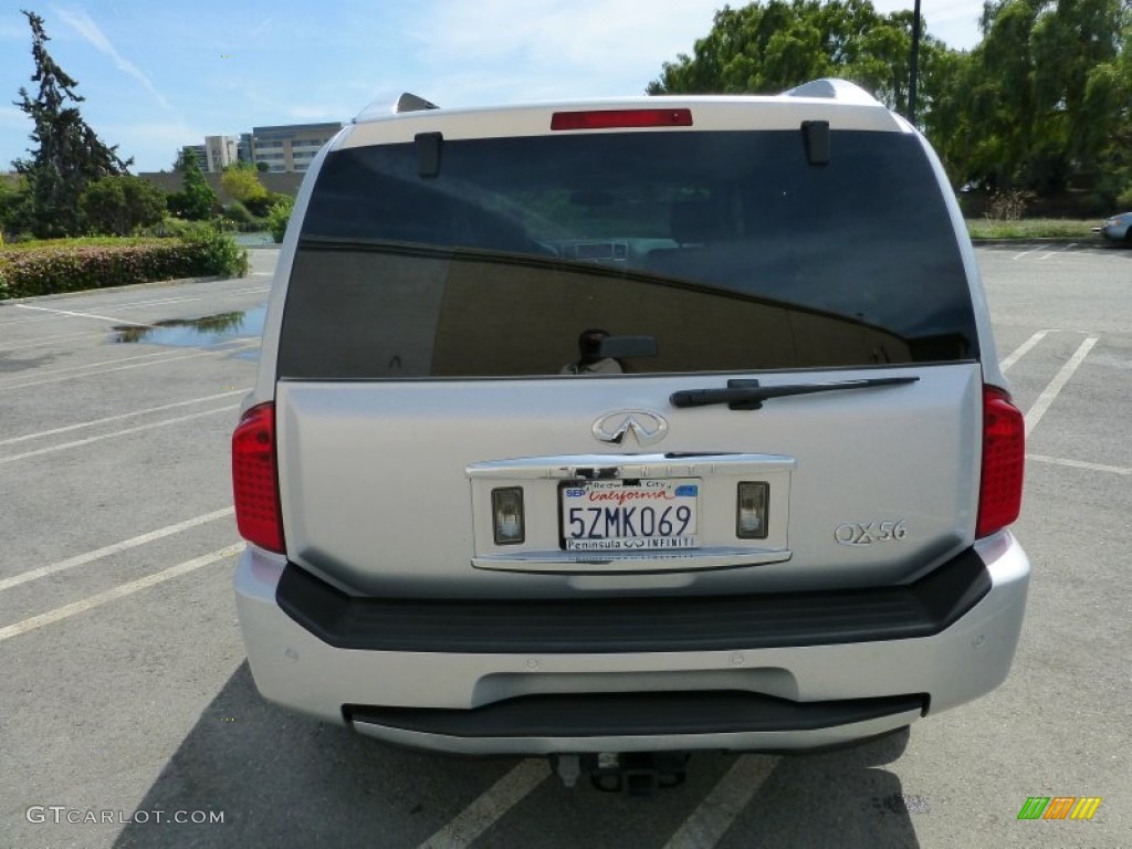 2008 QX 56 4WD - Silver Indulgence / Charcoal photo #12