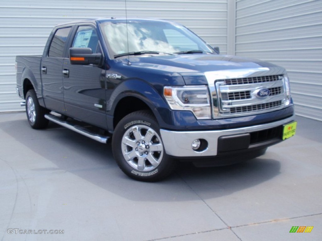 2014 F150 XLT SuperCrew - Blue Jeans / Steel Grey photo #1
