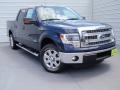 2014 Blue Jeans Ford F150 XLT SuperCrew  photo #2