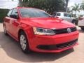 2013 Tornado Red Volkswagen Jetta S Sedan  photo #7