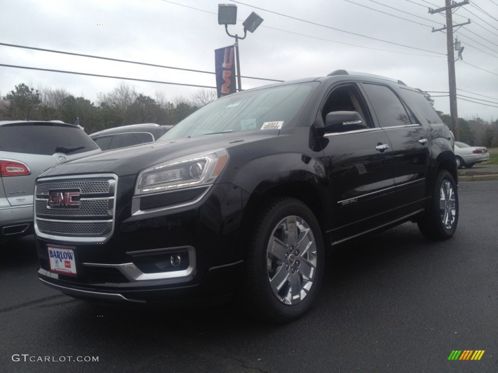 2014 Acadia Denali - Carbon Black Metallic / Cocoa Dune photo #1