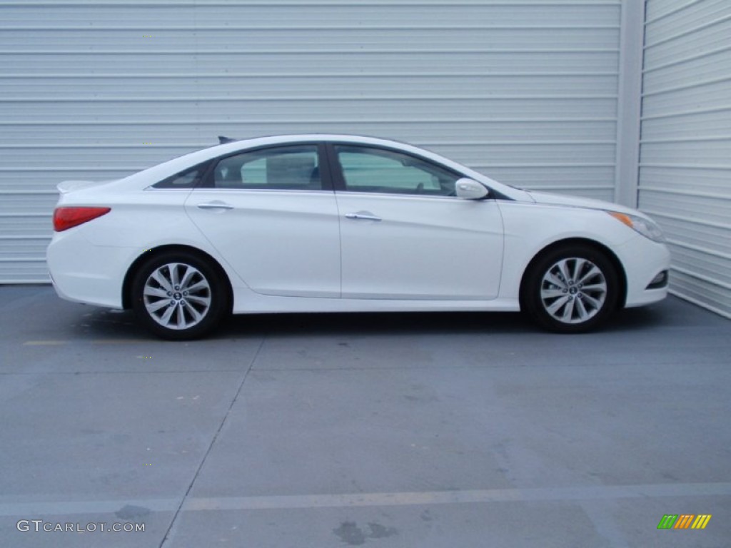 2014 Sonata Limited - Pearl White / Black photo #3