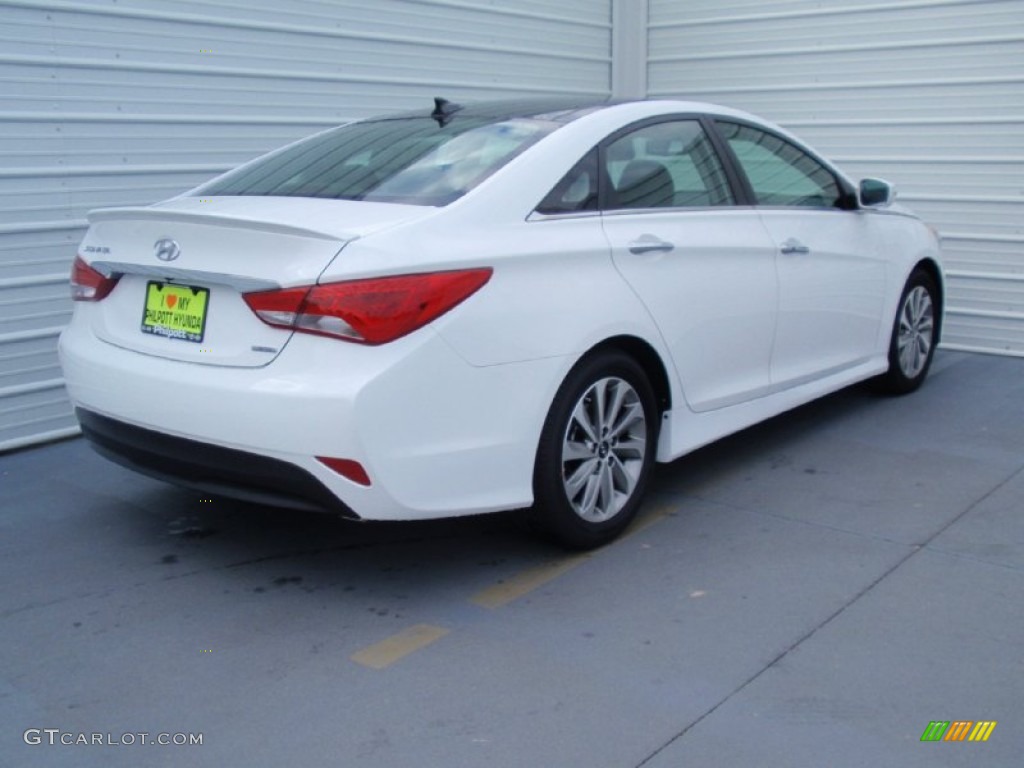 2014 Sonata Limited - Pearl White / Black photo #4