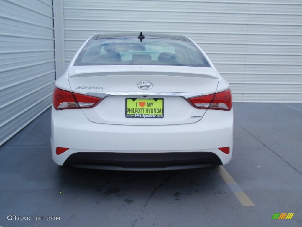 2014 Sonata Limited - Pearl White / Black photo #5