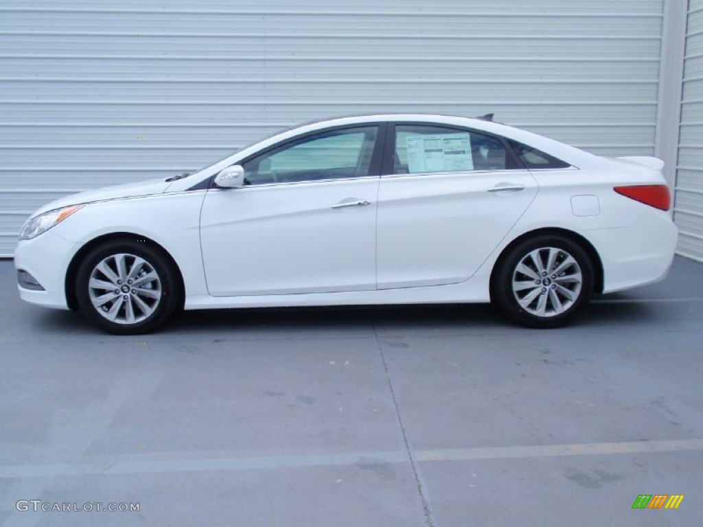 2014 Sonata Limited - Pearl White / Black photo #6