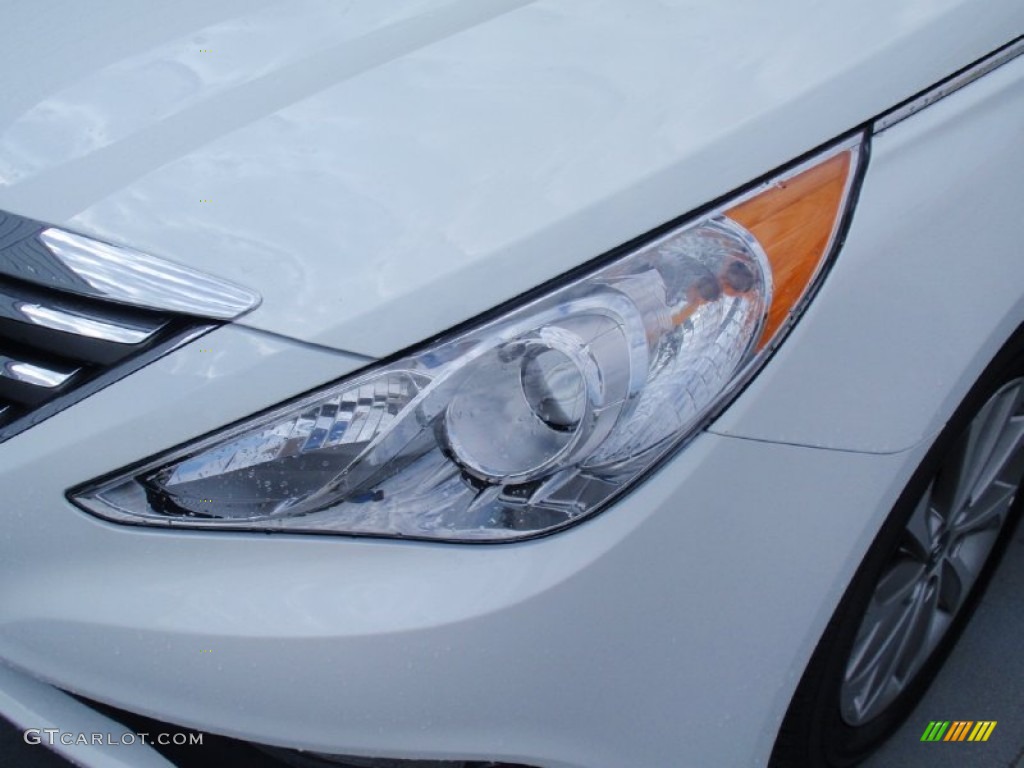 2014 Sonata Limited - Pearl White / Black photo #9