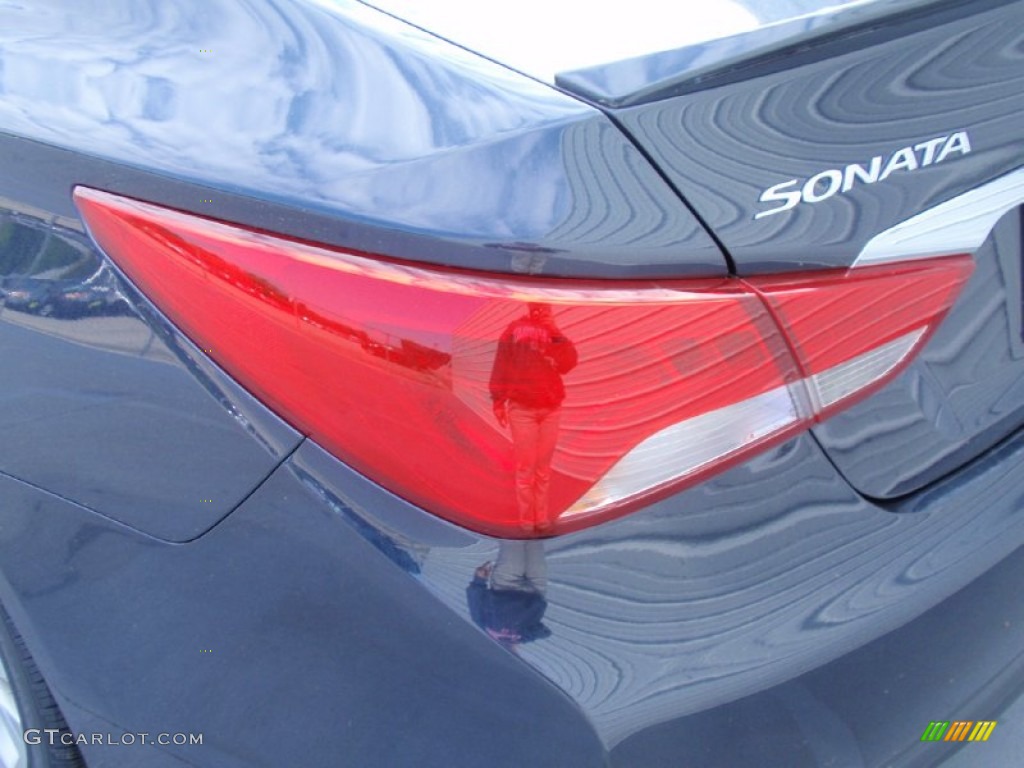 2014 Sonata Limited 2.0T - Pacific Blue Pearl / Gray photo #13