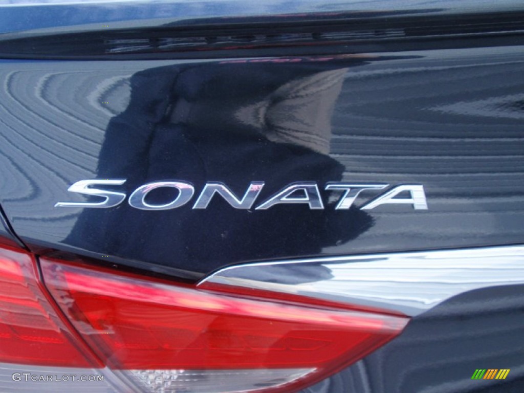 2014 Sonata Limited 2.0T - Pacific Blue Pearl / Gray photo #14