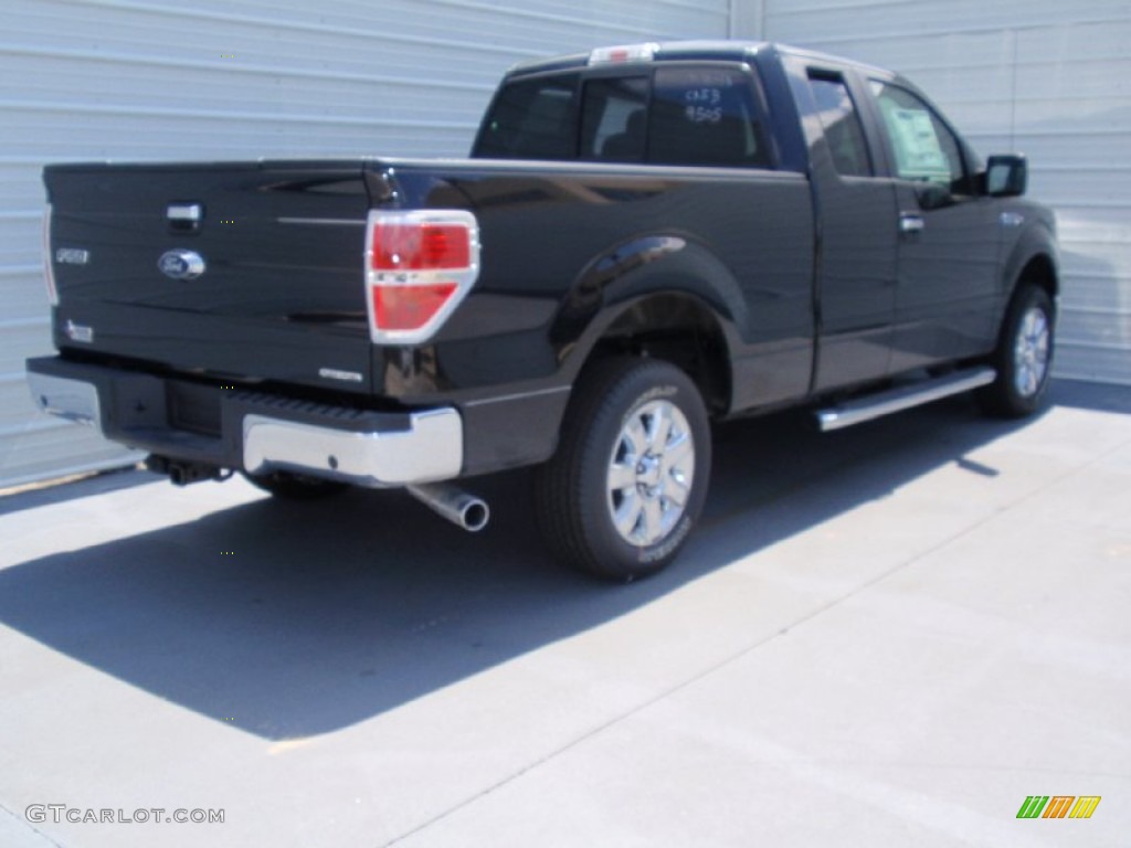 2014 F150 XLT SuperCab - Tuxedo Black / Steel Grey photo #4