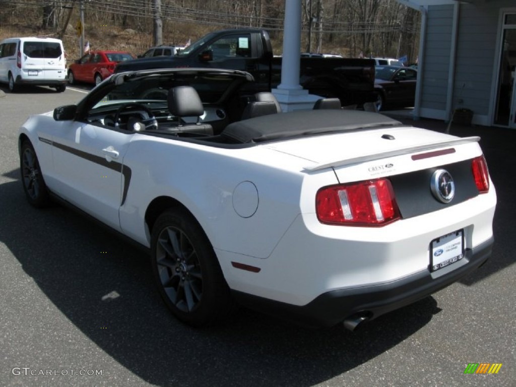2011 Mustang V6 Convertible - Performance White / Charcoal Black photo #6