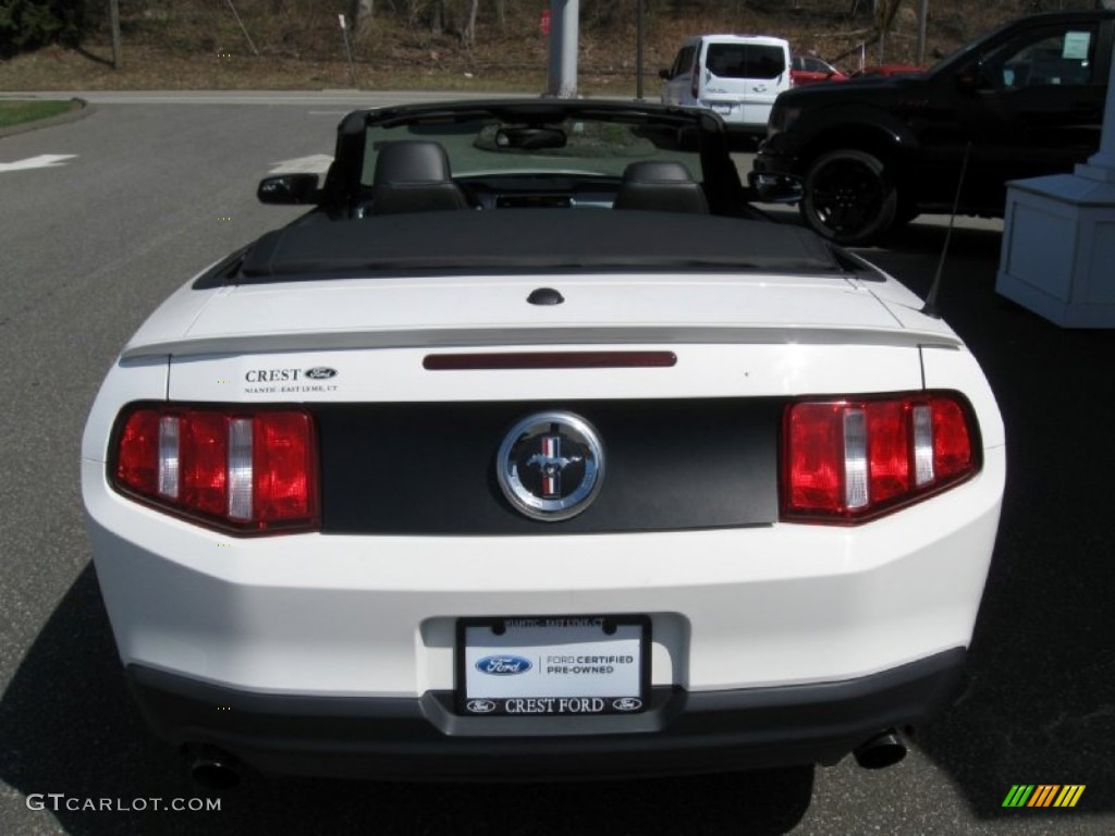 2011 Mustang V6 Convertible - Performance White / Charcoal Black photo #7