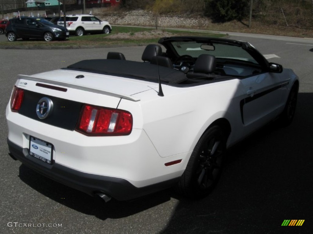 2011 Mustang V6 Convertible - Performance White / Charcoal Black photo #8