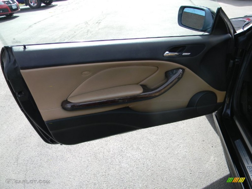 2002 3 Series 330i Coupe - Jet Black / Natural Brown photo #18