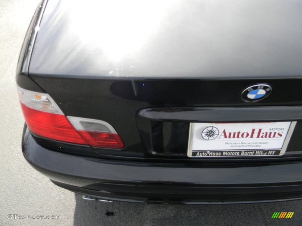 2002 3 Series 330i Coupe - Jet Black / Natural Brown photo #30